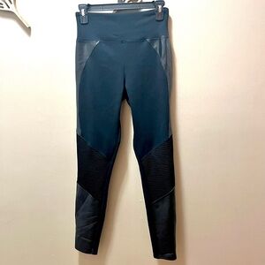 Assets by Spanx Faux Leather Moto Leggings Size Medium